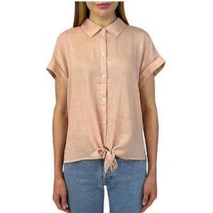 Jachs Girlfriend linen top with tie-front